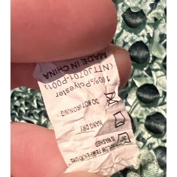 Unbranded Y2K Inspired Green Textured Stretch Popcorn Tank S/M - Picture 3 of 3